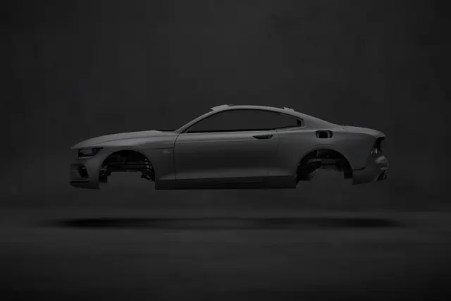 Silver Sedan Studio Shot
