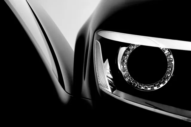 Automotive Headlight Detail