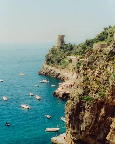 Coastal Cliff and Sea View