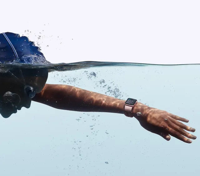 Underwater Human Arm with Watch