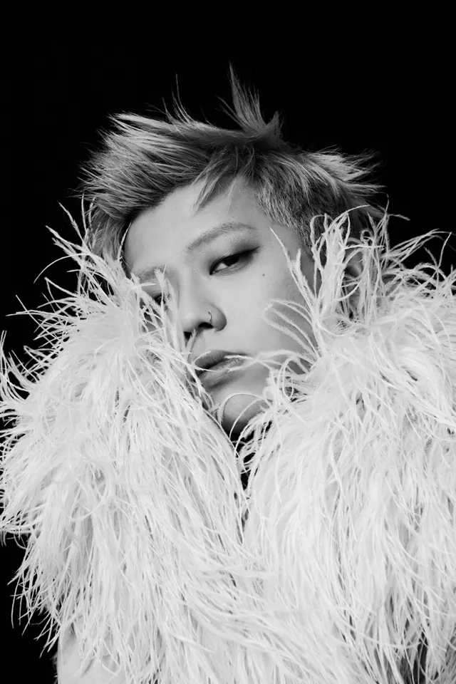 Monochrome Feathered Portrait
