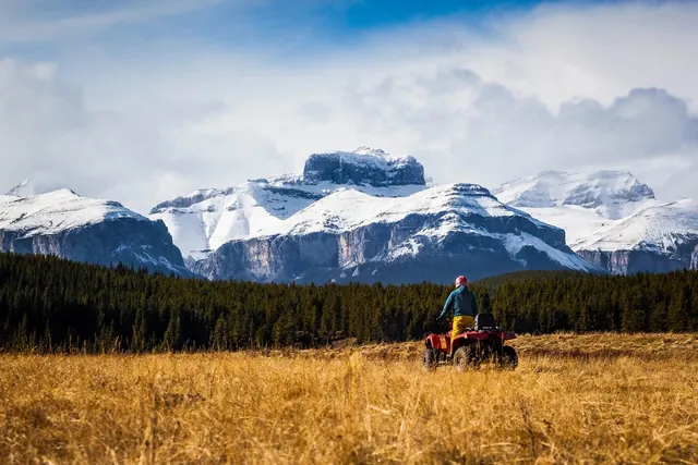 Mountain Landscape with ATV
