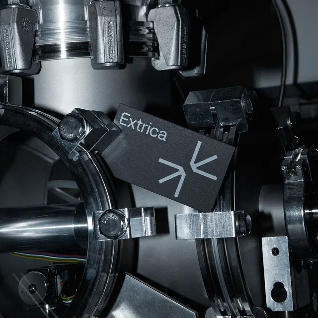 Extrica Logo on Hardware