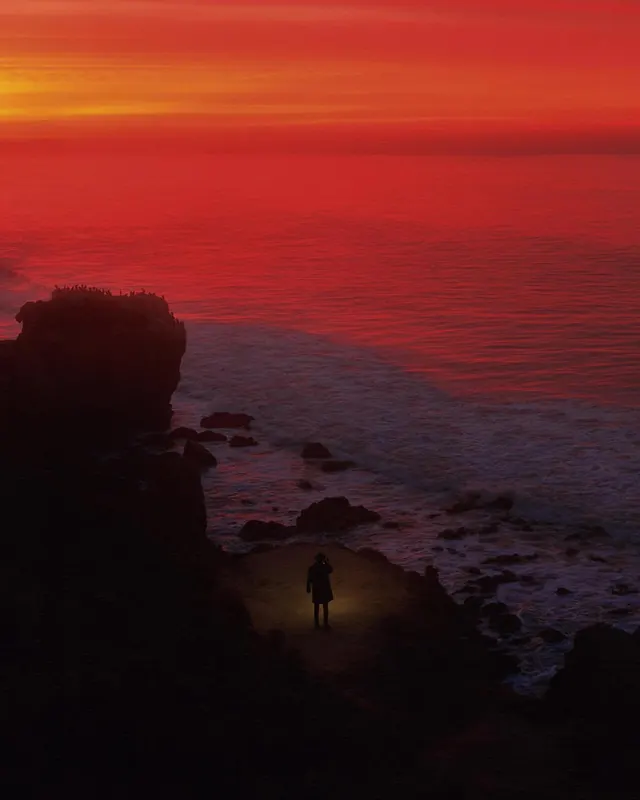 Sunset Coastal Landscape