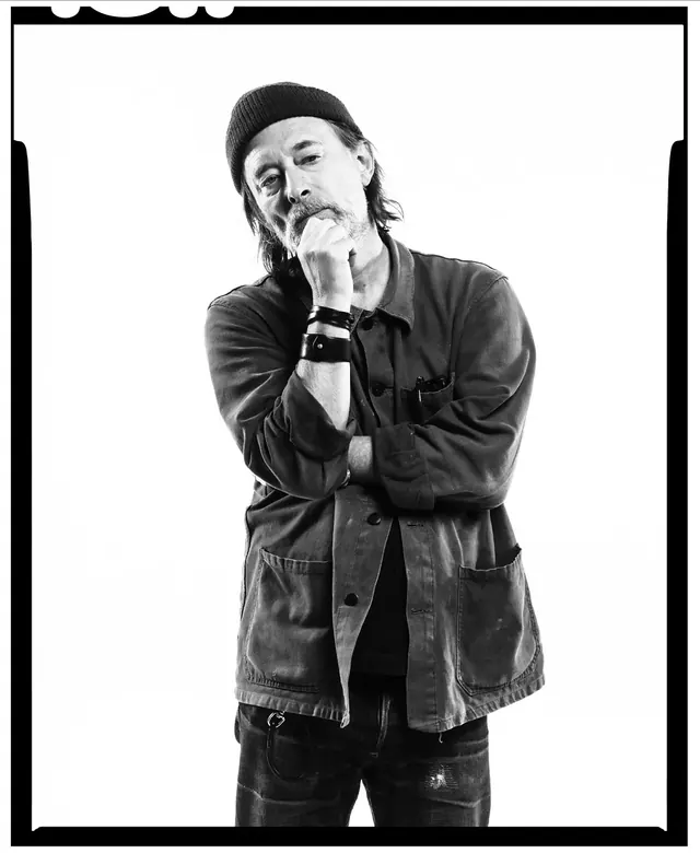 Monochrome Portrait with Film Border