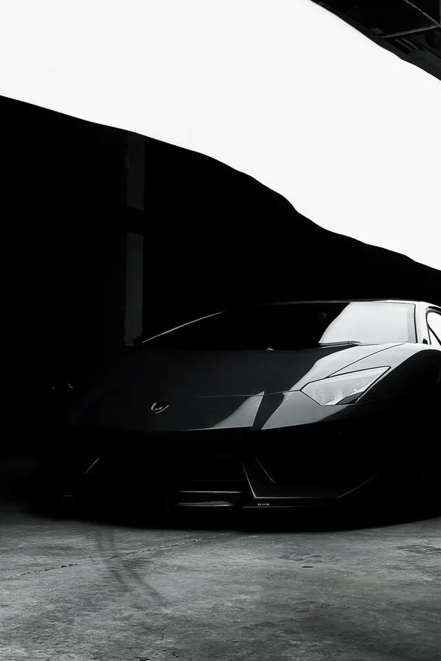 Black Car Architectural Shot