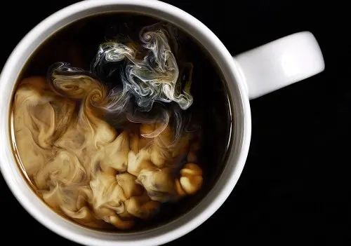 Coffee Pour Top-Down View