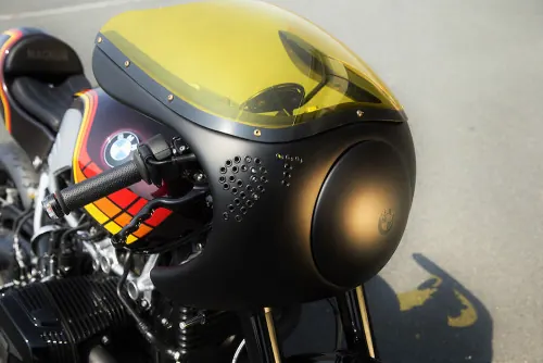 Motorcycle Fuel Tank and Component Detail
