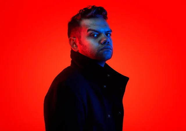 Red Lit Portrait