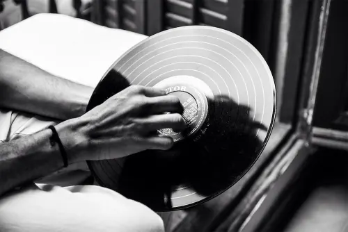 Vinyl Record Close-up