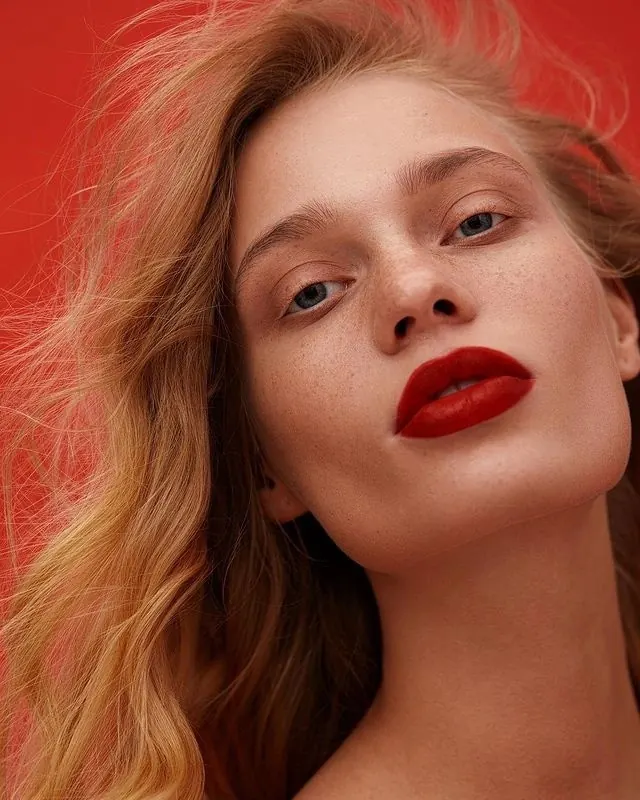 Red Portrait Close-up