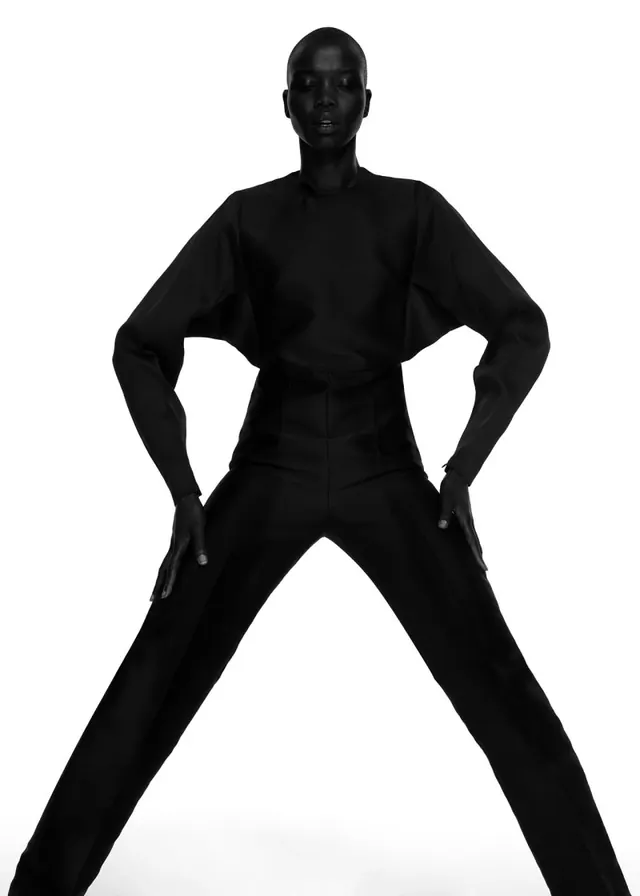 Monochrome Fashion Silhouette