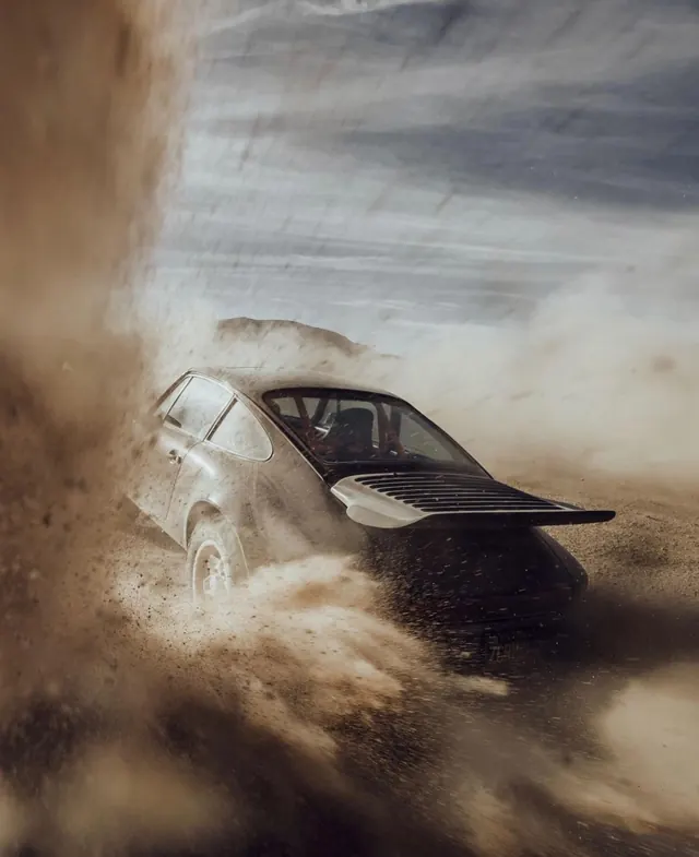 Dusty Off-Road Vehicle Action