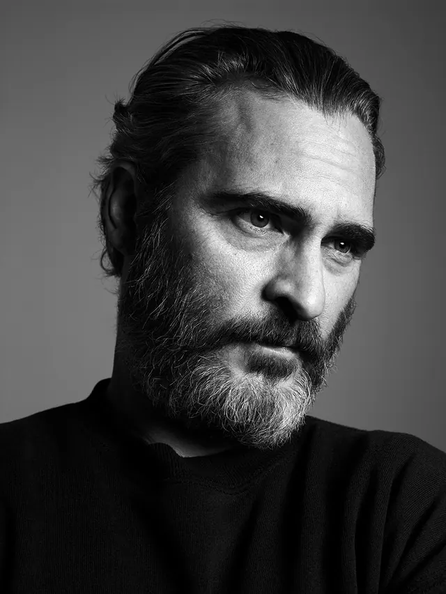 Black and White Portrait of a Bearded Man