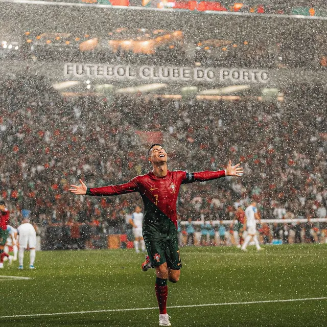 Football Player Celebration