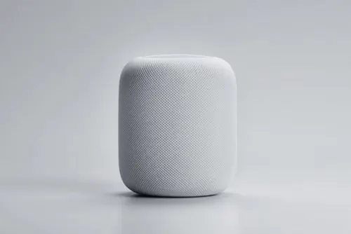 White Fabric Smart Speaker