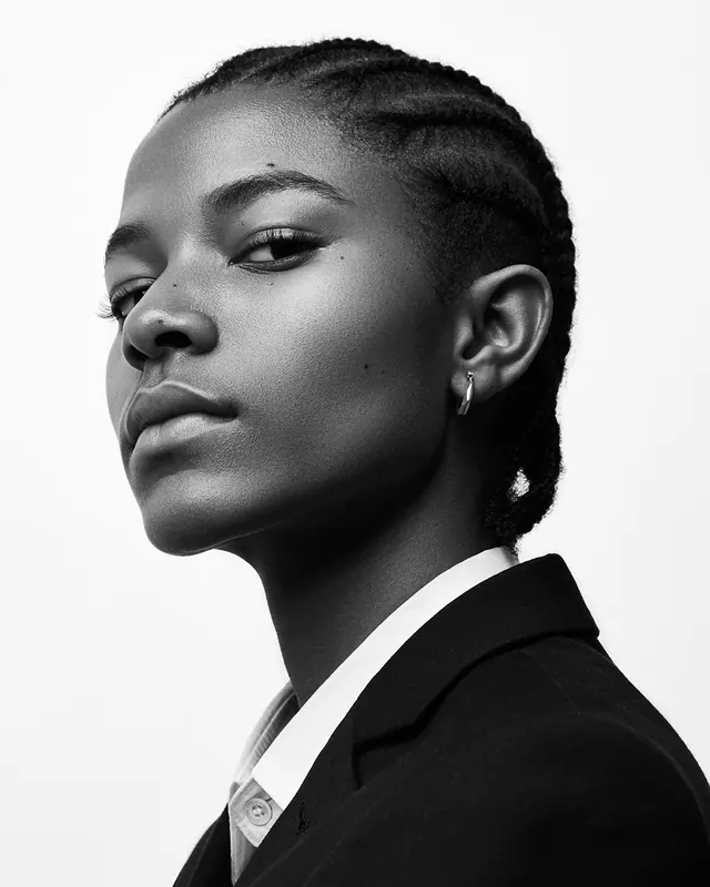Black and White Portrait of a Woman