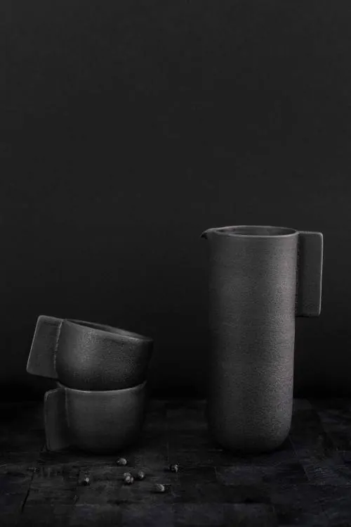 Monochrome Ceramic Vessel Study