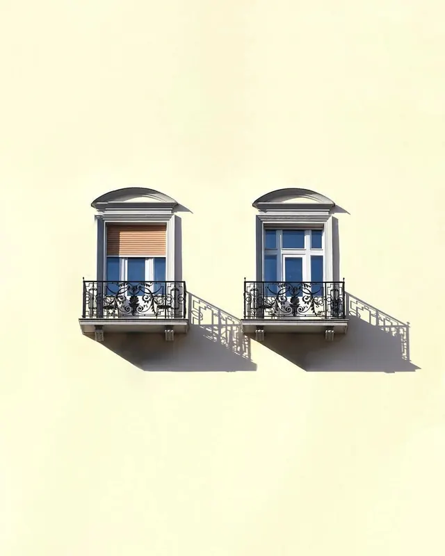 Symmetrical Building Facade