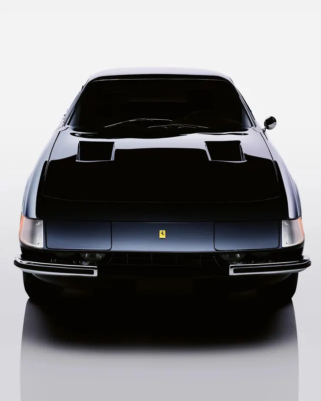 Black Sports Car Front View