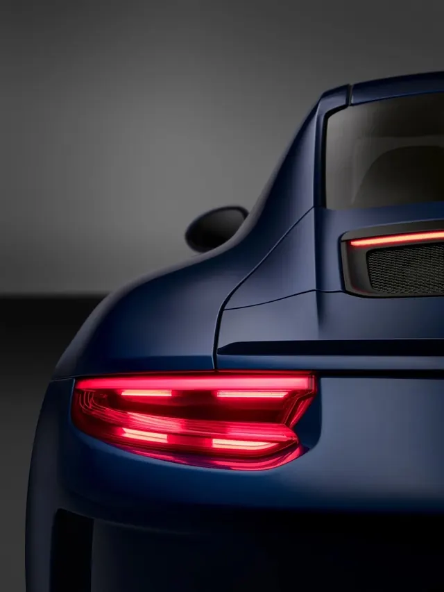 Blue Car Rear Detail