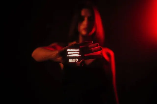 Red Neon Portrait
