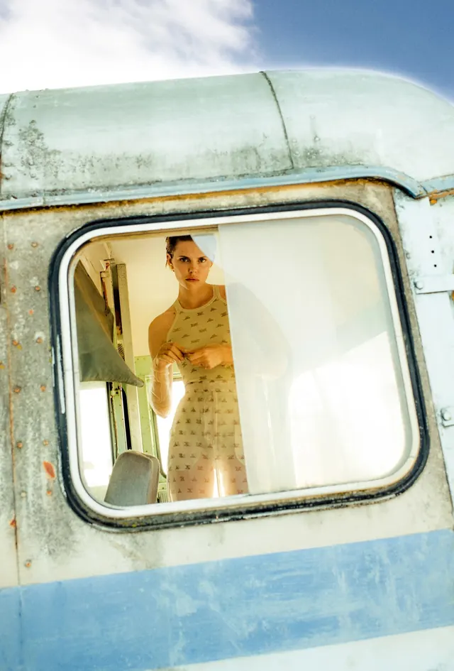 Vintage Camper Van Portrait