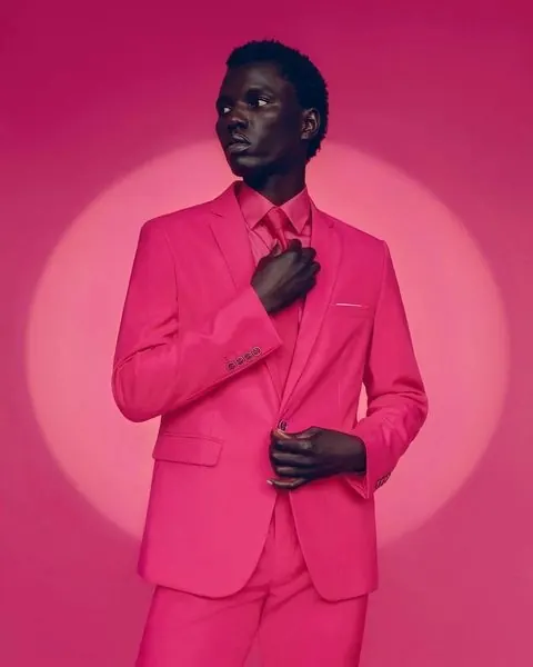 Pink Suit Portrait