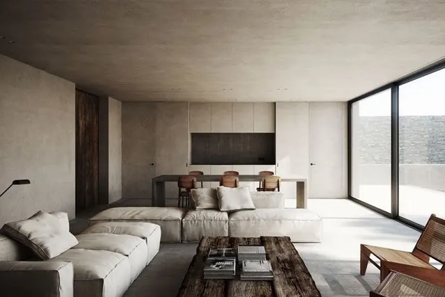 Minimalist Interior Living Space