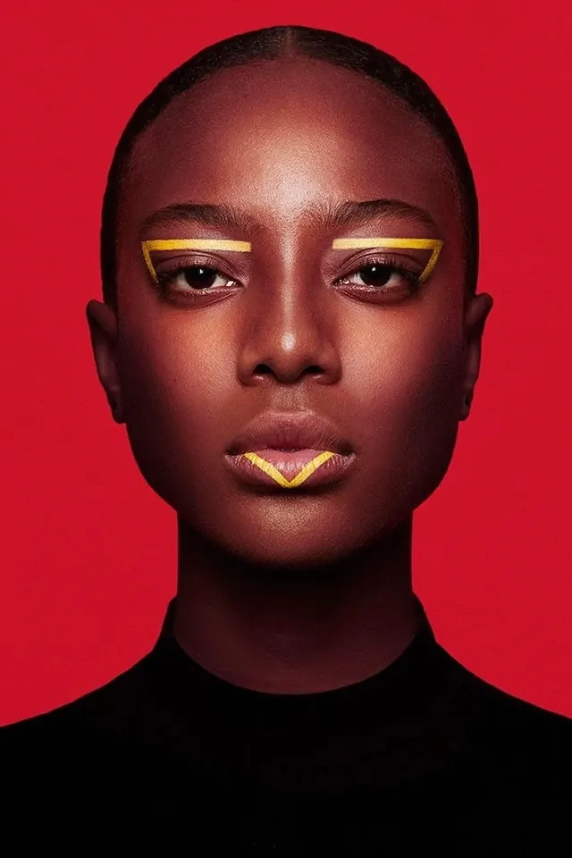 Portrait with Gold Accents