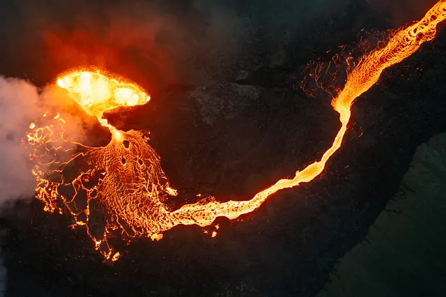 Volcanic Lava Flow