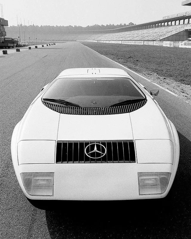 Vintage Sports Car on Highway