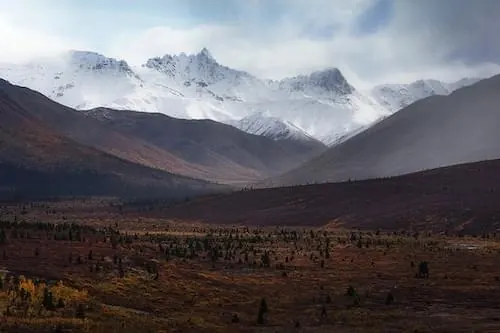 Snow-Capped Mountain Landscape