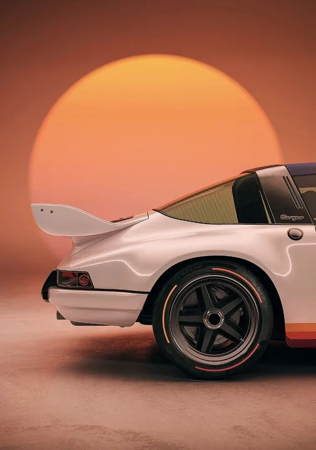 Retro Sportscar Sunset