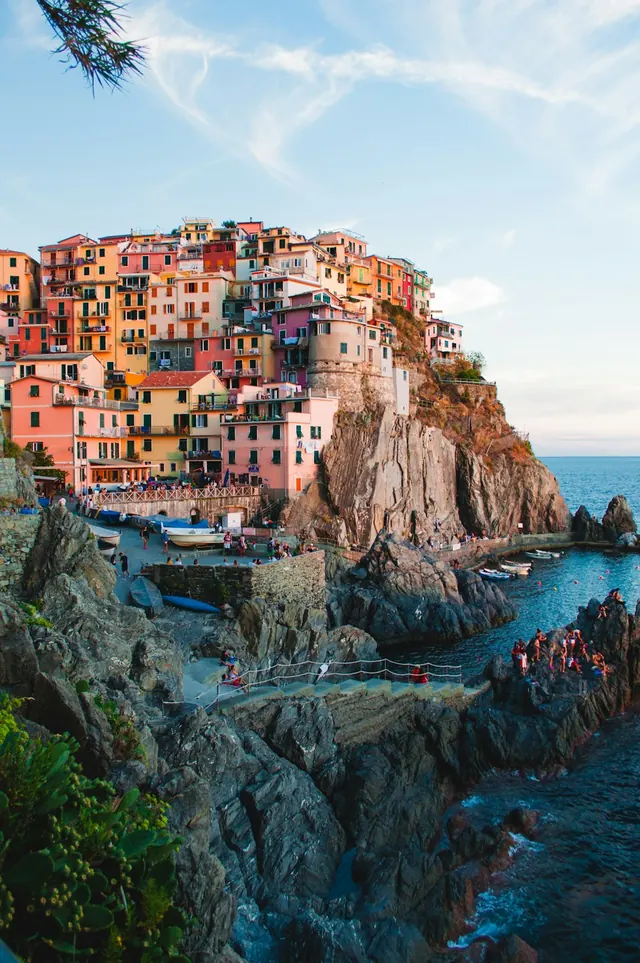 Coastal Village Landscape