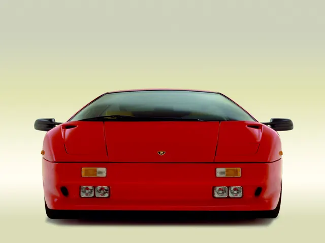 Red Sports Car Rear View