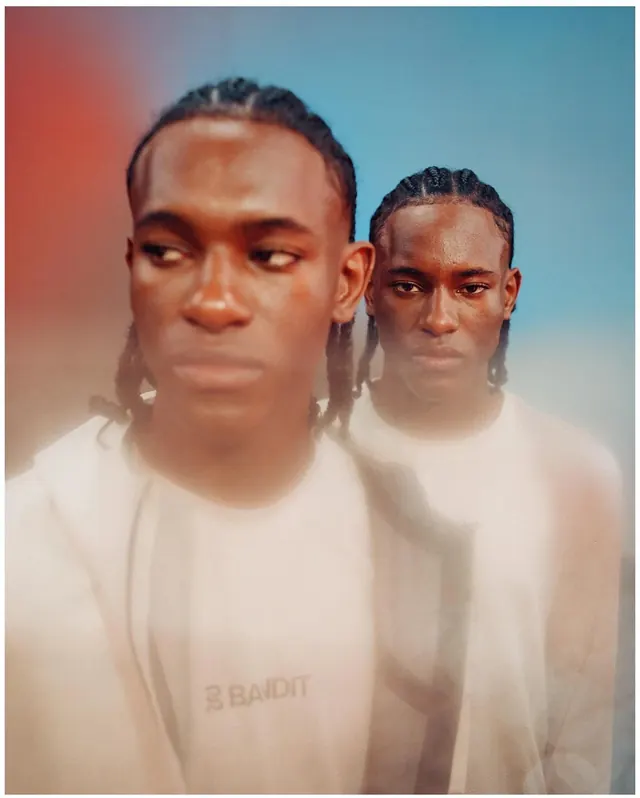 Portrait of Two Figures with Motion Blur