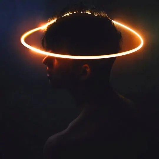 Glowing Halo Portrait
