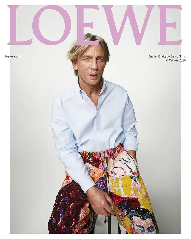 Loewe Daniel Craig FW24 campaign, editorial, photographic, light