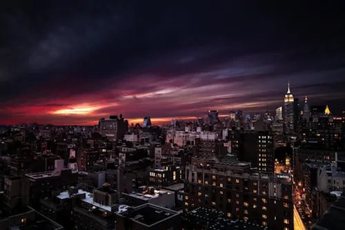 Cityscape at Sunset