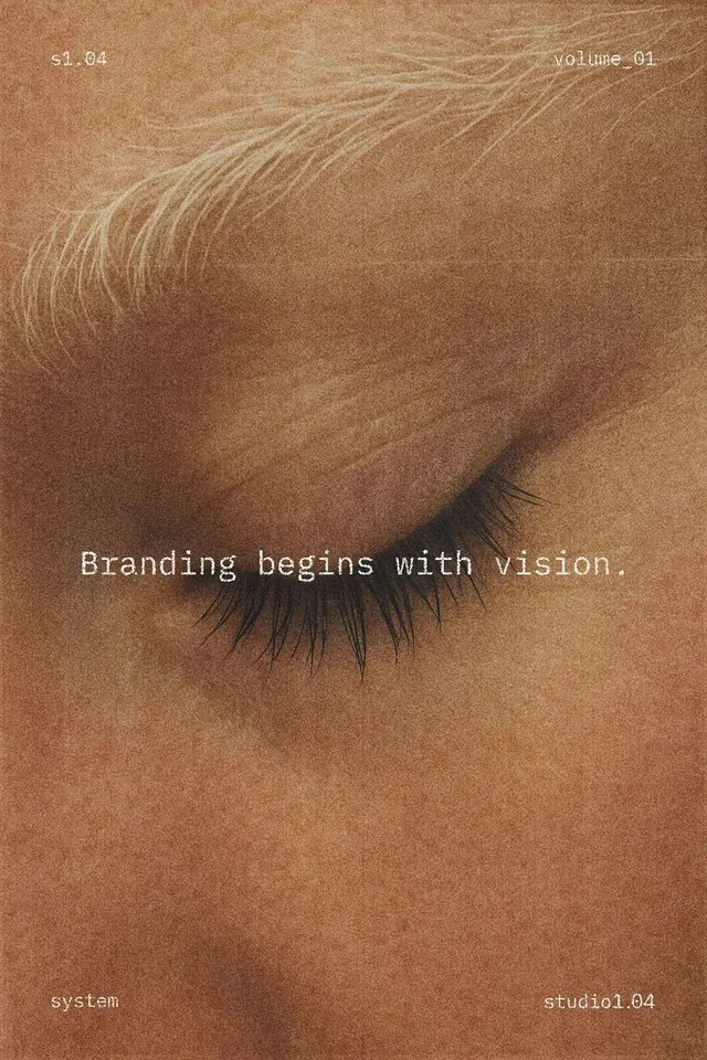 Branding Vision Close-up, minimal, editorial, warm