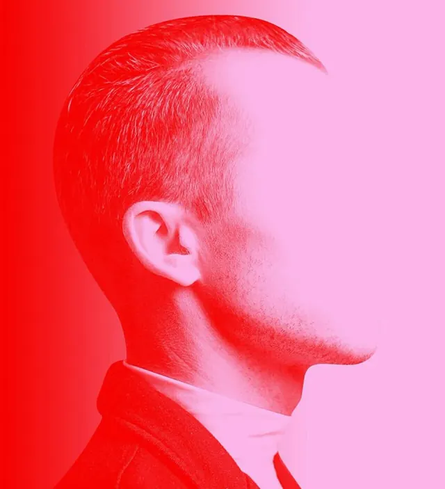 Duotone Portrait Profile, minimal, photographic, vibrant