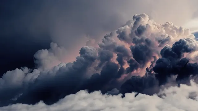 Dramatic Storm Clouds, photographic, abstract, dark