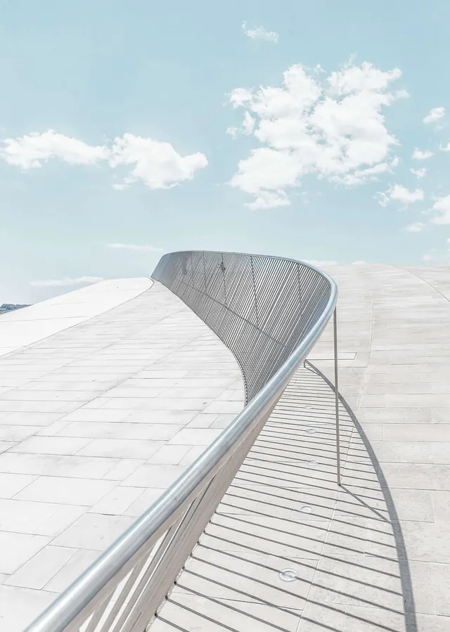 Modern Architectural Curve, minimal, photographic, light