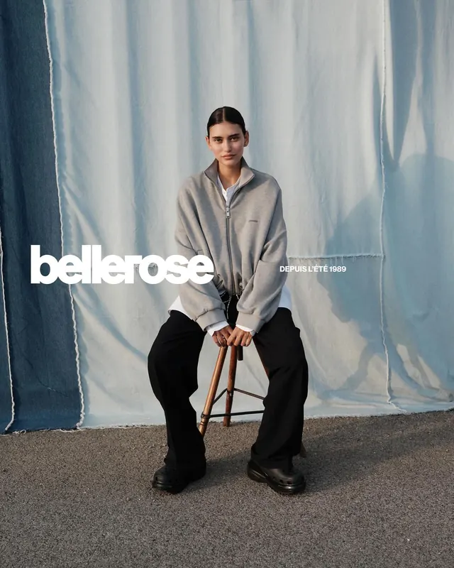 Bellerose denim backdrop editorial, editorial, minimal, muted
