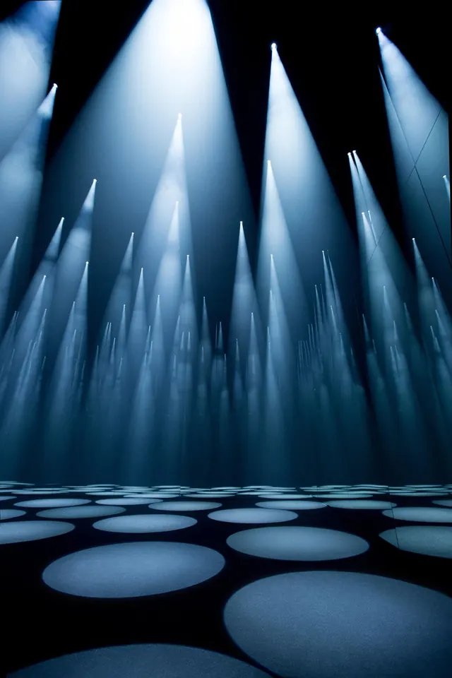 Shifting Clouds light installation, minimal, abstract, dark