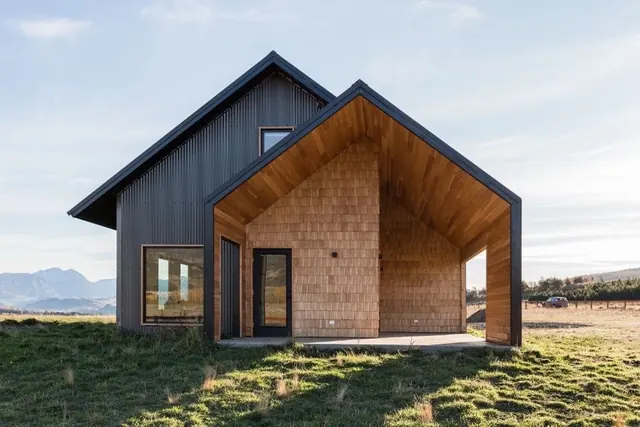 Modern rural house photograph, photographic, minimal, light