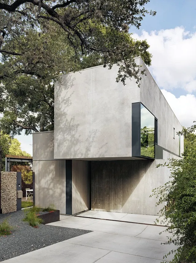 Modernist Concrete Architecture, minimal, brutalist, muted