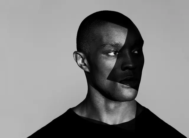 High-Contrast Portrait Study, minimal, monochrome, monochrome
