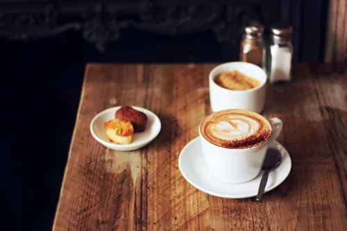Coffee on Wooden Table
